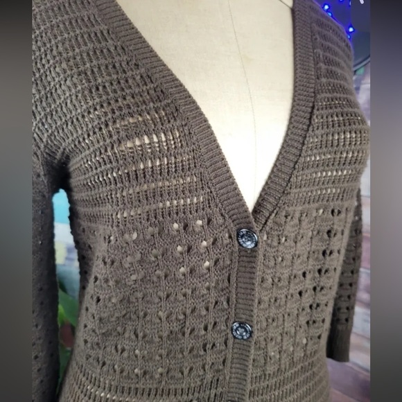 DKNY JEANS crochet cardigan - Picture 5 of 6